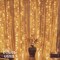 300 LED Window Curtain String Lights Wedding Party Home Garden Bedroom Outdoor Indoor Wall Decorations, Warm White